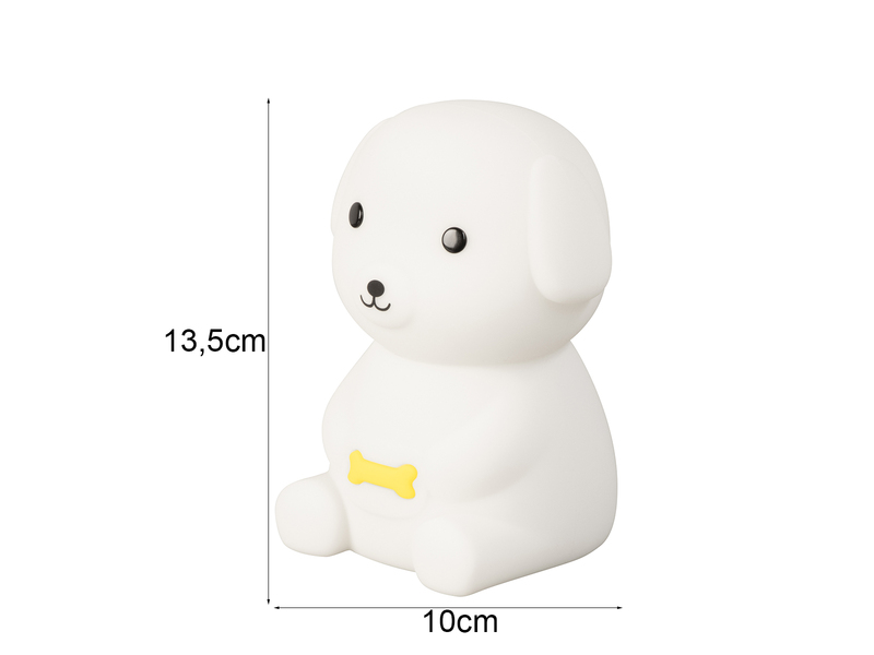 Nachtlicht LEO dimmbar, per USB aufladbar, mit Farbwechsel & Timer Höhe 13,5cm