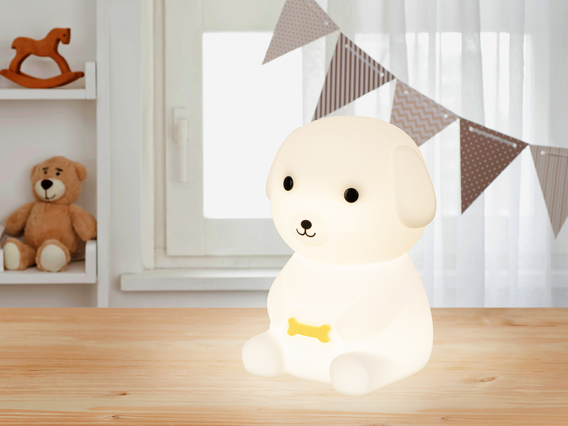 Nachtlicht LEO dimmbar, per USB aufladbar, mit Farbwechsel & Timer Höhe 13,5cm
