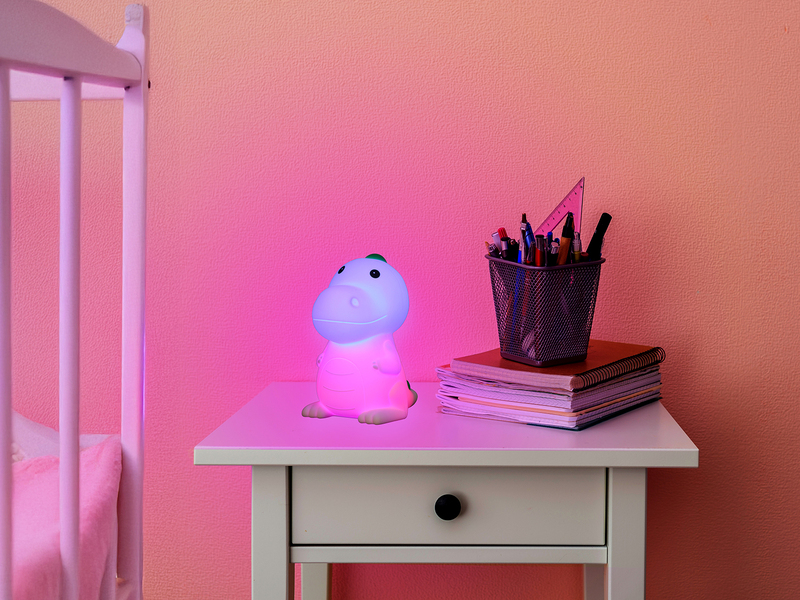 Nachtlicht POLDI dimmbar, per USB aufladbar, mit RGB Farbwechsel Höhe 14cm