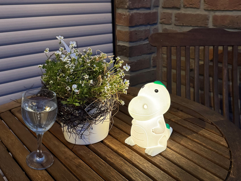 Nachtlicht POLDI dimmbar, per USB aufladbar, mit RGB Farbwechsel Höhe 14cm