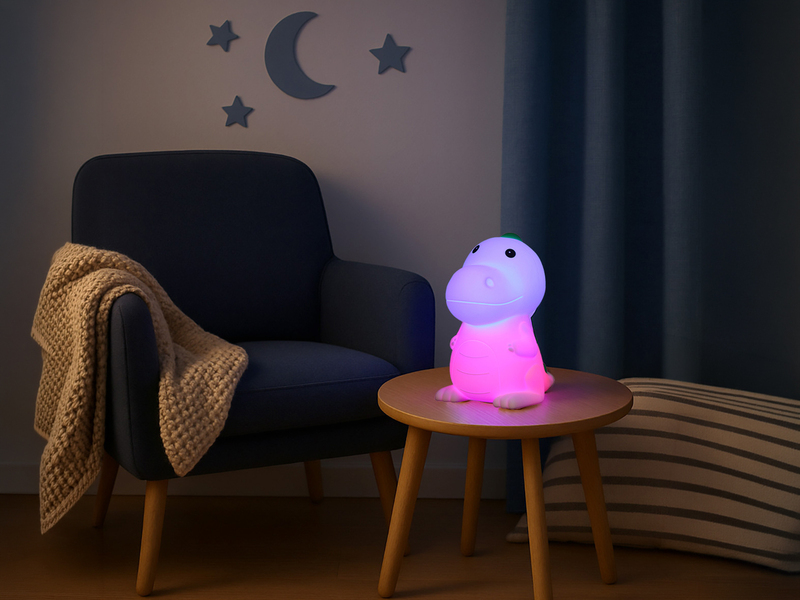 Nachtlicht POLDI dimmbar, per USB aufladbar, mit RGB Farbwechsel Höhe 14cm