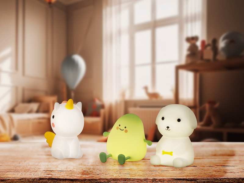 Nachtlicht EMILY dimmbar, per USB aufladbar, mit RGB Farbwechsel Höhe 14cm