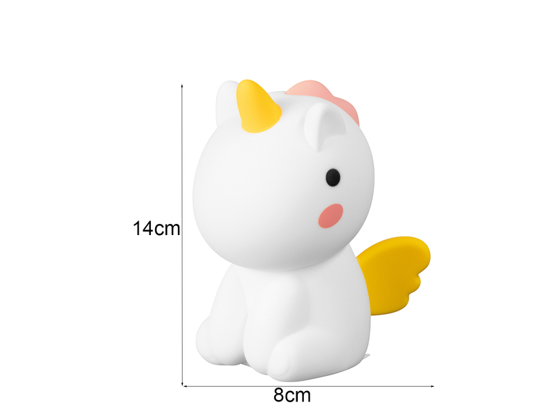 Nachtlicht EMILY dimmbar, per USB aufladbar, mit RGB Farbwechsel Höhe 14cm