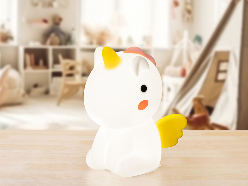 Nachtlicht EMILY dimmbar, per USB aufladbar, mit RGB Farbwechsel Höhe 14cm