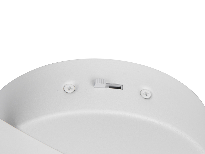 Moderne LED Deckenleuchte NAPOLI Weiß, dimmbar mit 2 Glaskugeln, Breite 70cm