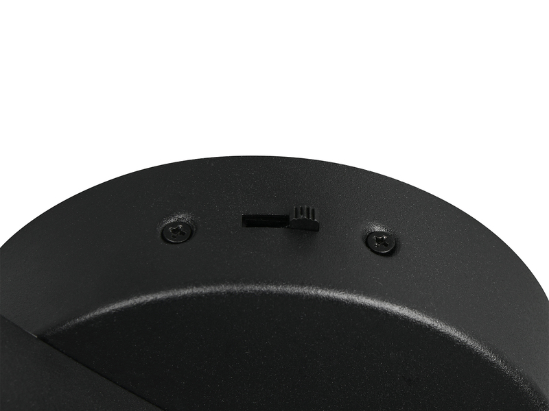 Moderne LED Deckenleuchte NAPOLI Schwarz, dimmbar mit 2 Glaskugeln, Breite 70cm