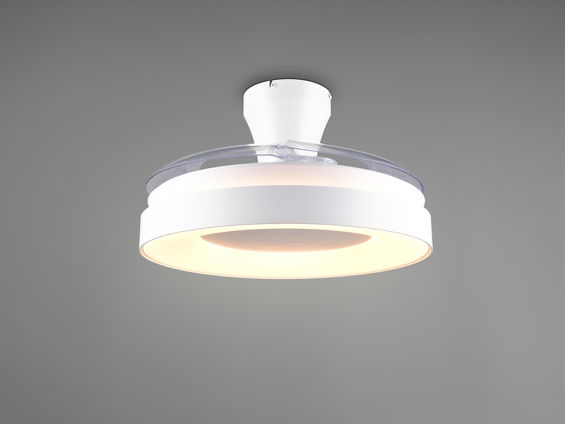LED Deckenleuchte VANSBRO mit Ventilator und Fernbedienung Ø 49cm - max. 106cm