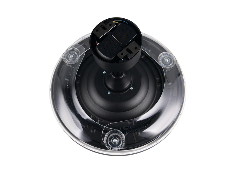 LED Deckenleuchte KASFJORD Schwarz mit ausklappbarem Ventilator, Ø 49 - 106,5cm