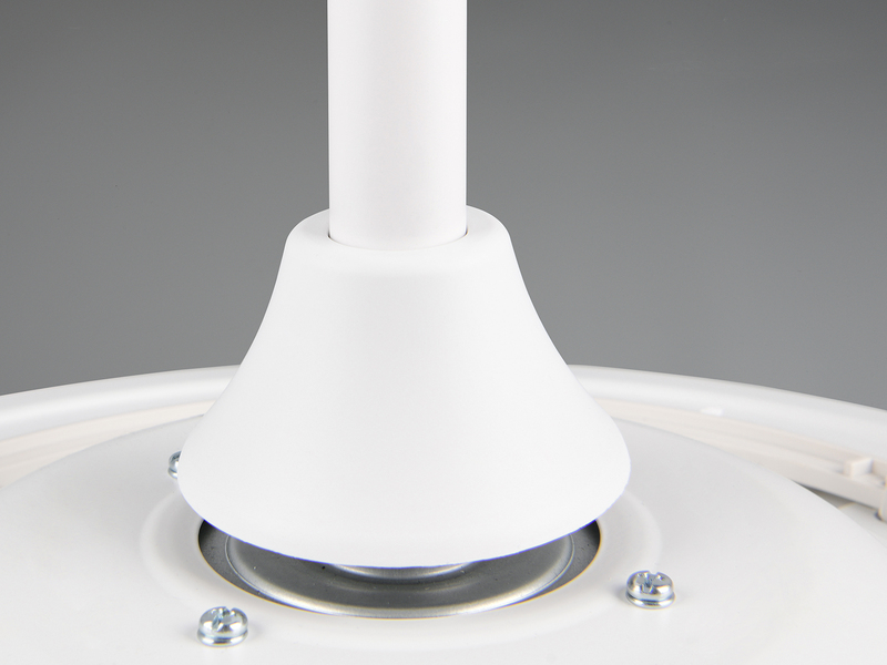 LED Deckenleuchte KERAVA mit Ventilator und Fernbedienung Ø 46cm - max. 106cm