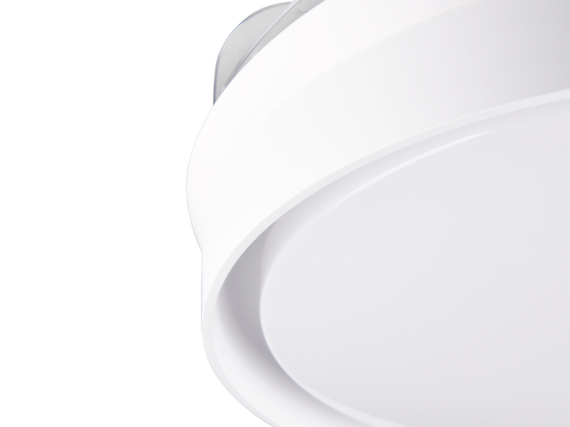 LED Deckenleuchte KERAVA mit Ventilator und Fernbedienung Ø 46cm - max. 106cm