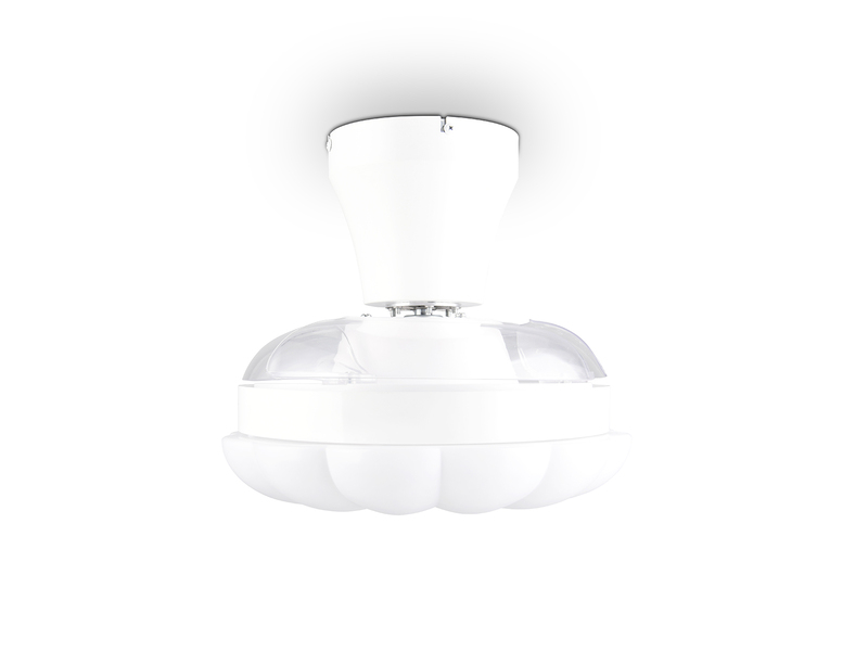 LED Deckenleuchte BORAS mit Ventilator und Fernbedienung Ø 34cm - max. 60cm