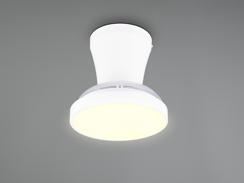 LED Deckenleuchte MOSS mit Ventilator und Fernbedienung Ø 22cm - max. 41cm