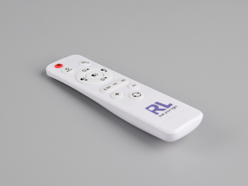 Moderne LED Deckenleuchte KURULA mit Fernbedienung und Ventilator Ø 48cm