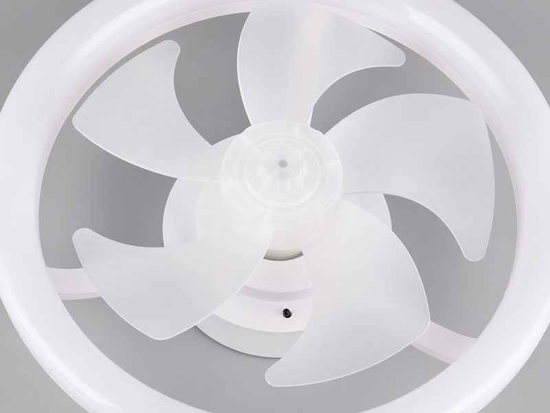 Moderne LED Deckenleuchte PAJALA mit Ventilator und Fernbedienung Ø 40cm
