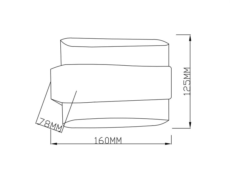 2er Set moderne LED Außenwandleuchten aus Metall Anthrazit, Höhe 16cm