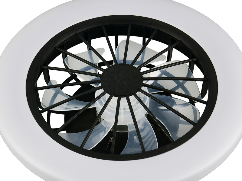 LED Deckenleuchte ROTSUND mit Ventilator, Tageslicht und Fernbedienung Ø 38cm