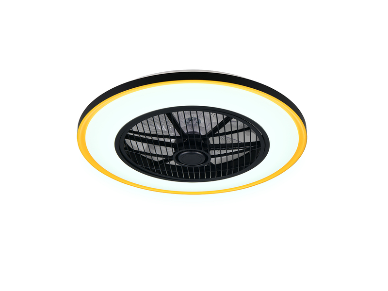 LED Deckenleuchte VARPULA mit Ventilator, Tageslicht und Fernbedienung Ø 55cm