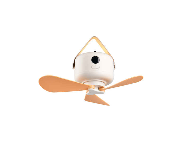 Kleiner Akku Deckenventilator RENA mit Licht und Fernbedienung Ø 27cm