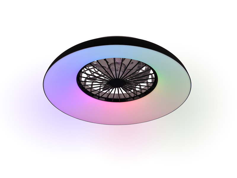 LED Deckenleuchte SVAERHOLT mit Ventilator, Tageslicht und Fernbedienung Ø 60cm