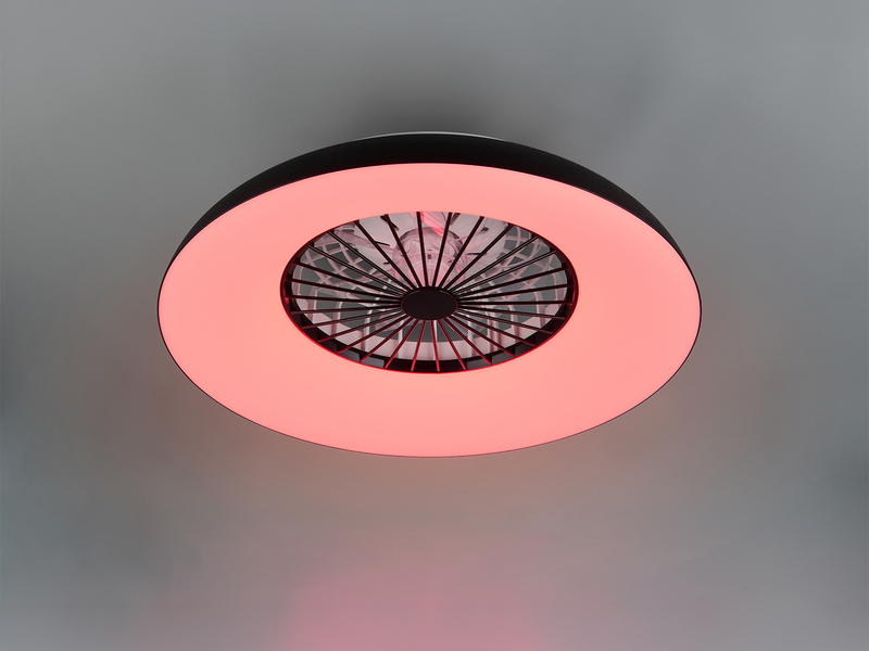 LED Deckenleuchte SVAERHOLT mit Ventilator, Tageslicht und Fernbedienung Ø 60cm