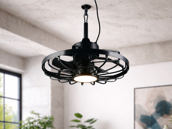 Deckenventilator OSLO mit Licht, Fernbedienung & Stecker Outdoor geeignet Ø 51cm