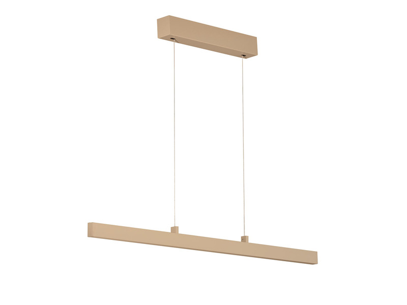LED Pendelleuchte VAYANA Beige ausziehbar höhenverstellbar, max. Breite 140cm