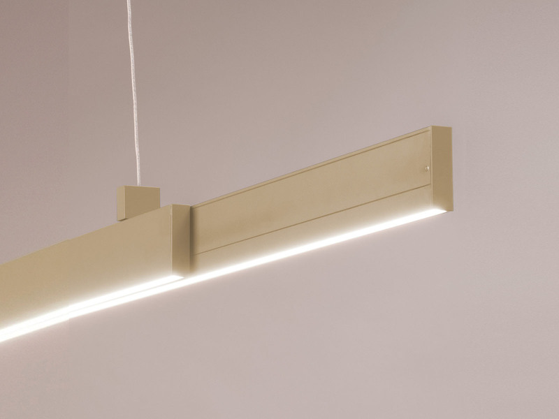 LED Pendelleuchte VAYANA Beige ausziehbar höhenverstellbar, max. Breite 140cm