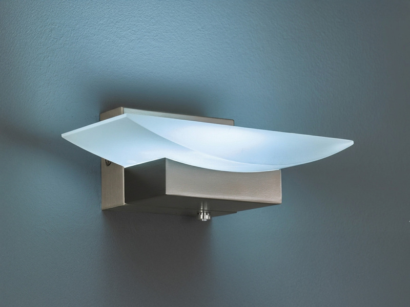 2er SET LED Wandleuchten Silber mit Schalter, dimmbar & CCT, Breite 20cm