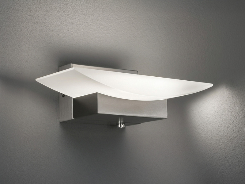 2er SET LED Wandleuchten Silber mit Schalter, dimmbar & CCT, Breite 20cm