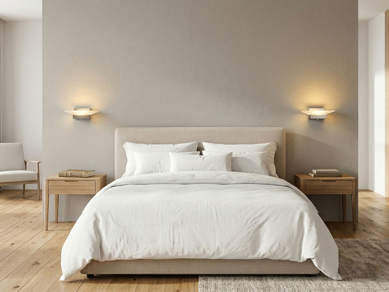 2er SET LED Wandleuchten Silber mit Schalter, dimmbar & CCT, Breite 20cm