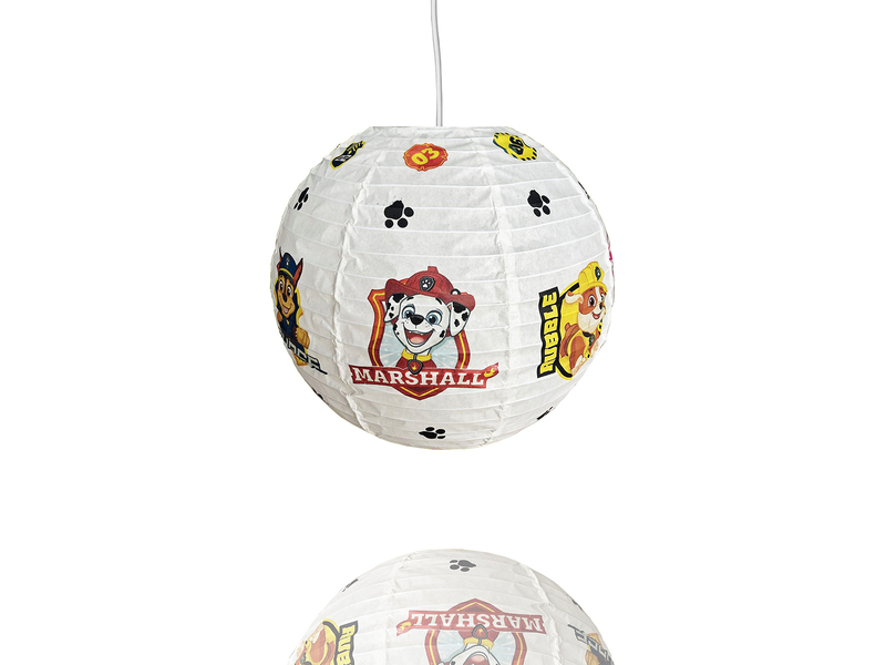 Papier Lampenschirm für Kinderzimmer Pendelleuchte Paw Patrol, 40cm Durchmesser