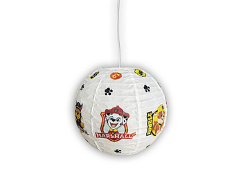 Papier Lampenschirm für Kinderzimmer Pendelleuchte Paw Patrol, 40cm Durchmesser