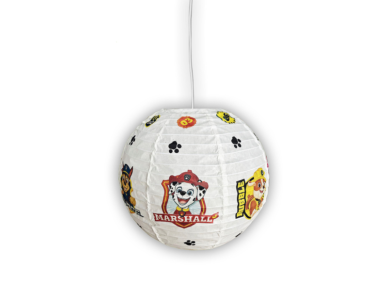 Papier Lampenschirm für Kinderzimmer Pendelleuchte Paw Patrol, 40cm Durchmesser