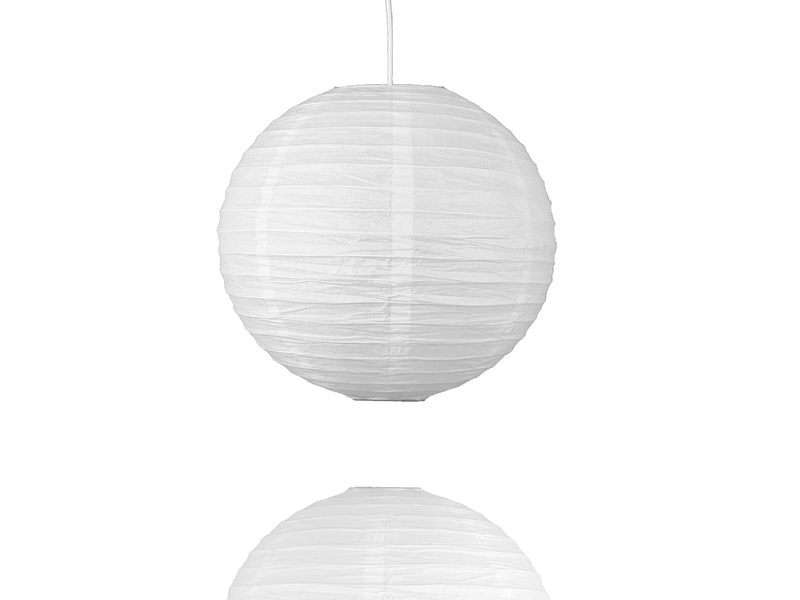 Papier Lampenschirm für Kinderzimmer Pendelleuchte, Naturweiß, 40cm Durchmesser