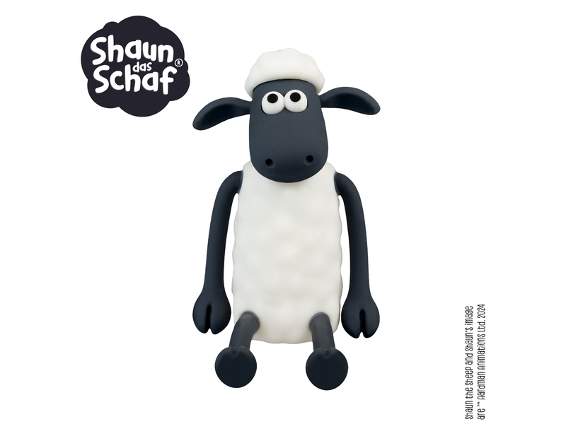 Nachtlicht SHAUN DAS SCHAF per USB aufladbar, dimmbar, 7 Lichtfarben, Höhe 14cm