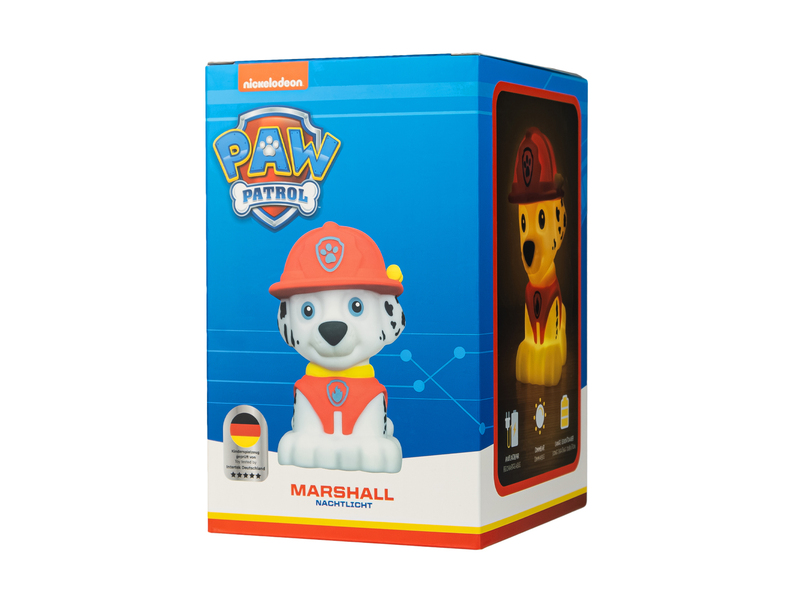 PAW PATROL Akku Nachtlicht MARSHALL per USB aufladbar, dimmbar, Höhe 14cm