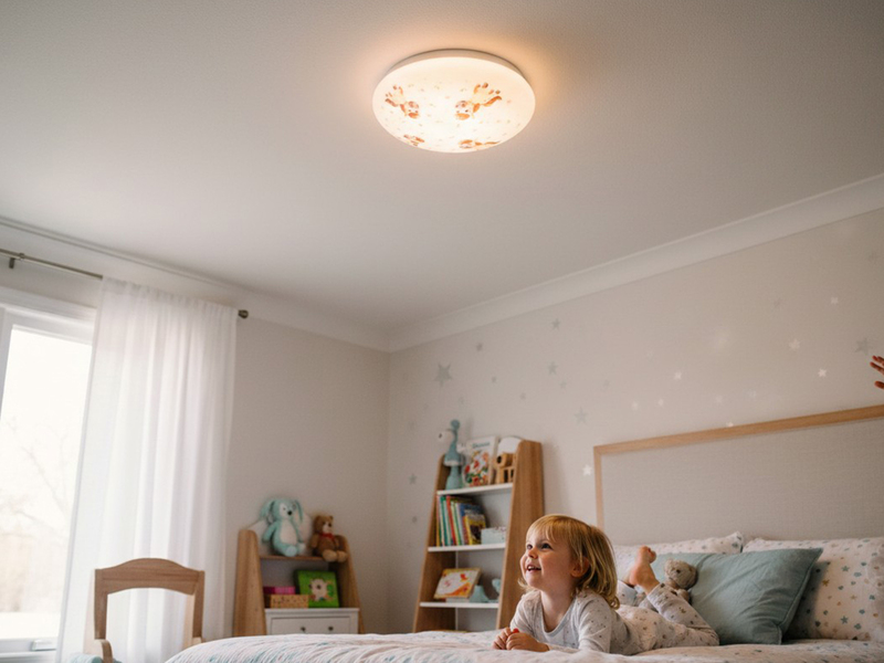 Coole LED Deckenleuchte dimmbar mit Pony Motiv fürs Kinderzimmer, bunt Ø 35cm