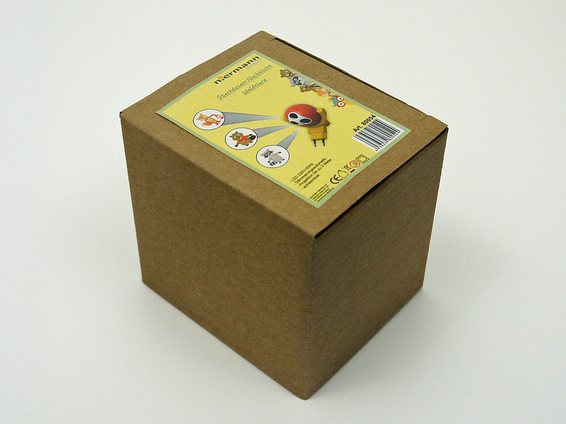 Nachtlicht WALDTIERE (3 Motive) Projektor für die Kinderzimmer Steckdose H 10cm