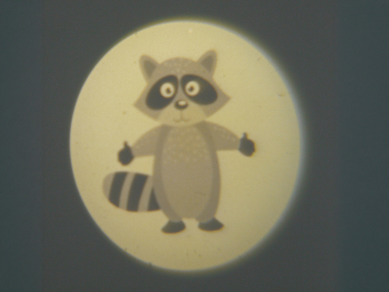 Nachtlicht WALDTIERE (3 Motive) Projektor für die Kinderzimmer Steckdose H 10cm
