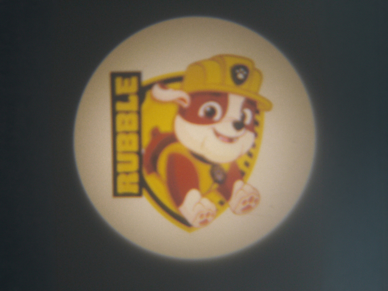 Kinderzimmer Nachtlicht PAW PATROL (6 Motive) Taschen-Projektor Batterie H: 15cm