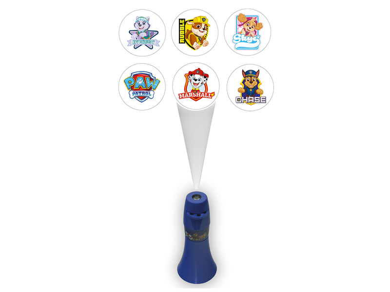 Kinderzimmer Nachtlicht PAW PATROL (6 Motive) Taschen-Projektor Batterie H: 15cm