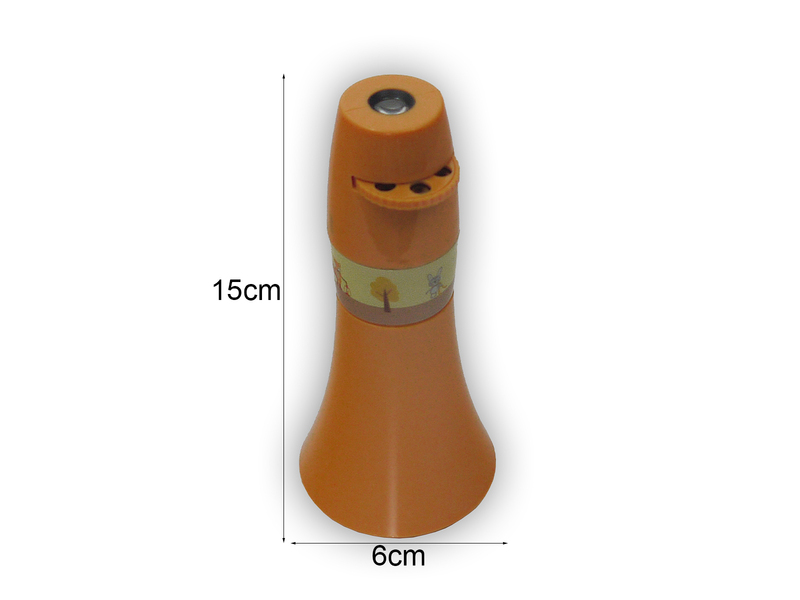 Kinderzimmer Nachtlicht WALDTIERE (6 Motive) Taschen-Projektor Batterie H: 15cm