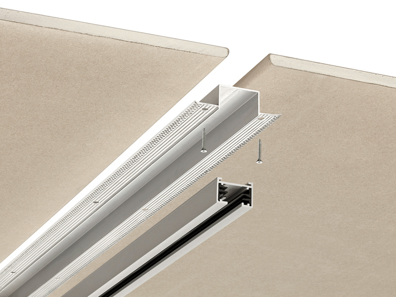 Einputzschiene für DUOline Schienensystem, Aluminium, Länge 115cm
