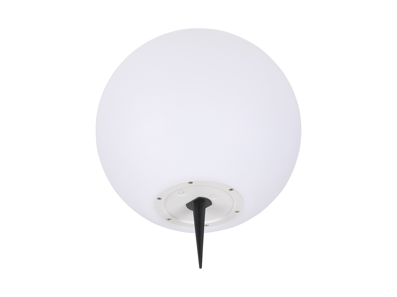 Deko LED RGBW Solar Kugelleuchte Outdoor mit Fernbedienung, Höhe 28cm