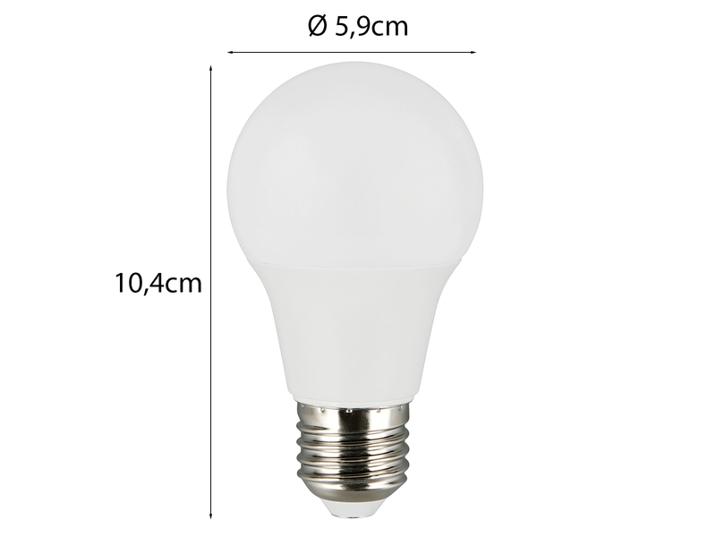 E27 LED - 8,5 Watt, 790 Lumen, 3000K, warmweiß, Ø5,9cm - nicht dimmbar