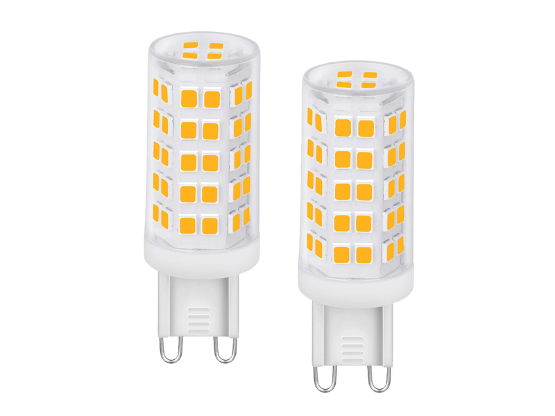 G9 LED 2er Set - 4,5 Watt, 470 Lumen, 4000K neutralweiß, H 5,5cm, nicht dimmbar
