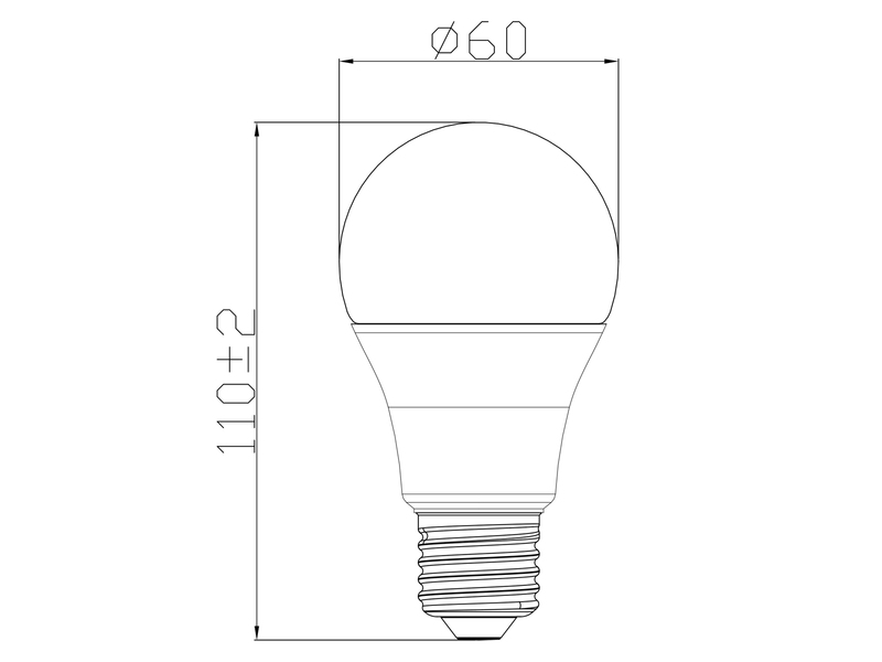 E27 LED - 8,5 Watt, 806 Lumen, 2700K, warmweiß, Ø 6cm, Fernbedienung Farbwechsel