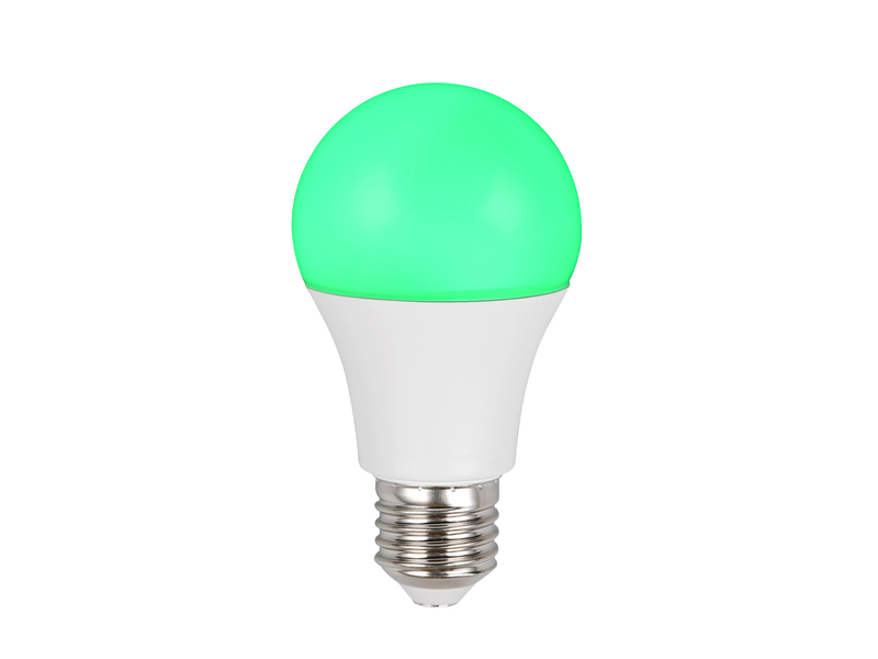 E27 LED - 8,5 Watt, 806 Lumen, 2700K, warmweiß, Ø 6cm, Fernbedienung Farbwechsel