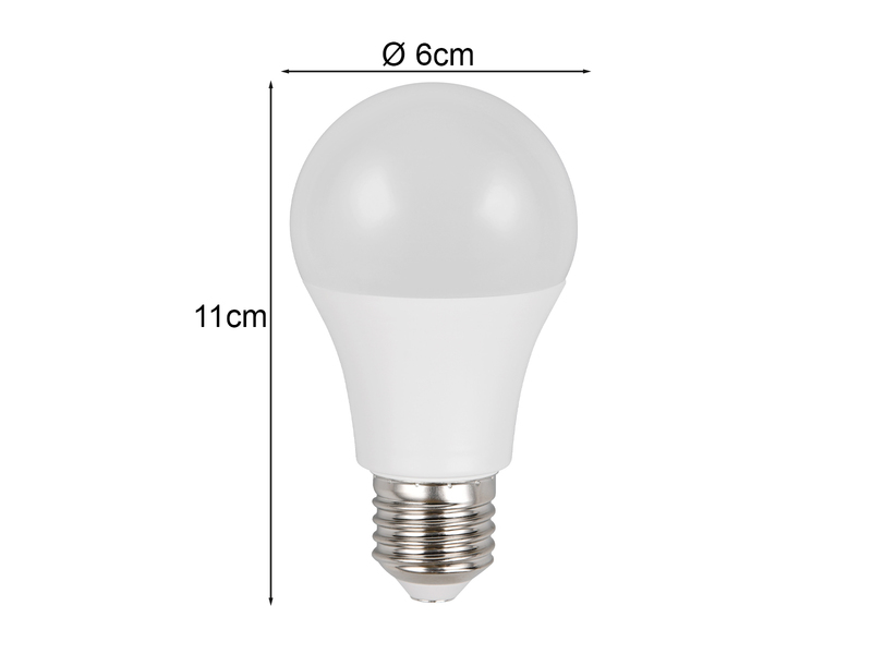 E27 LED - 8,5 Watt, 806 Lumen, 2700K, warmweiß, Ø 6cm, Fernbedienung Farbwechsel