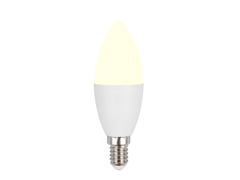 E14 LED - 4,8 Watt, 470 Lumen, 2700K, warmweiß, Ø 4cm, Fernbedienung Farbwechsel